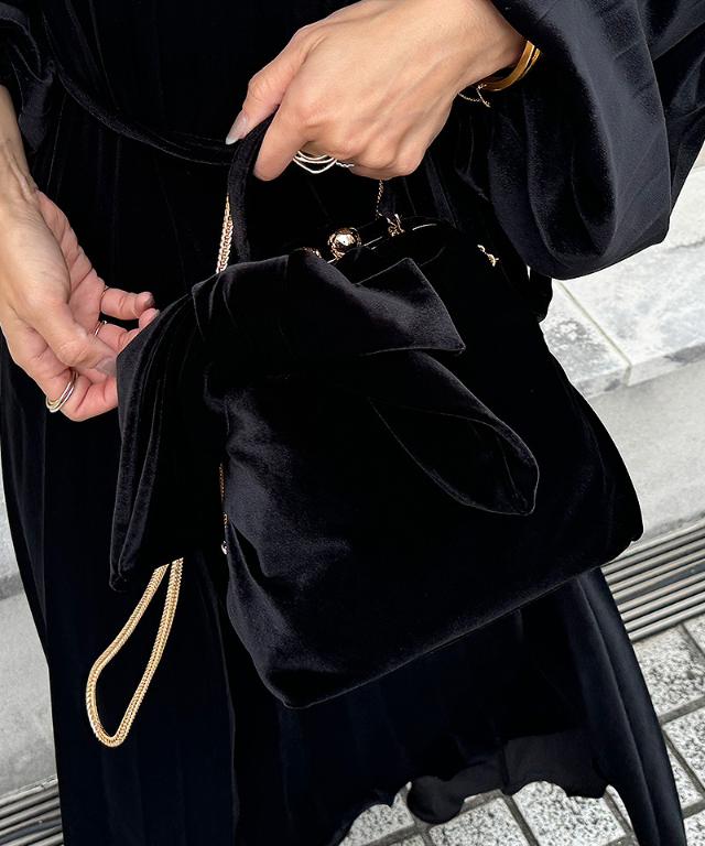 パリジェンヌベロアリボンバッグ｜JENNE(ジェンヌ)公式通販：パリ