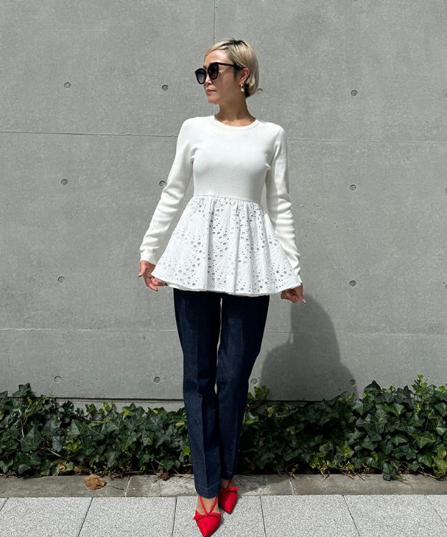 レースニットペプラムトップス｜JENNE(ジェンヌ)公式通販：パリ