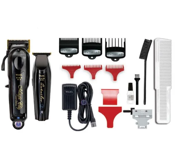 Comprar Barber Combo Wahl Cordless Magic Clip + Detailer Black