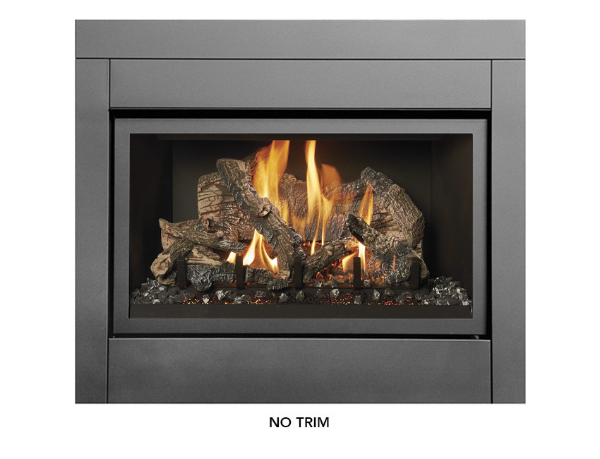 Fireplace Xtrordinair® Large Flush Wood Rectangular Nexgen-Fyre