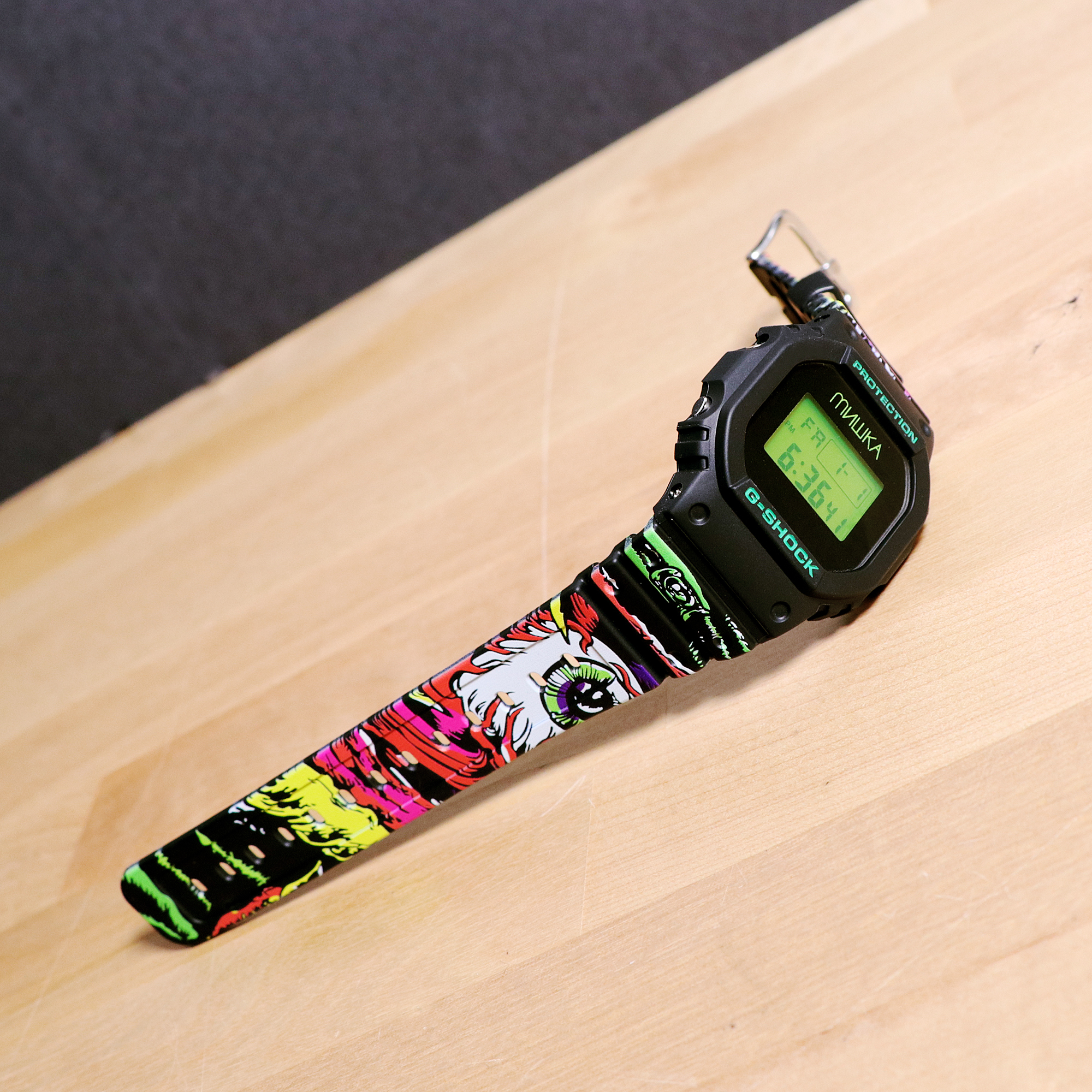 G-Shock DW-5600 Mishka Street Custom Design and assembled Digital