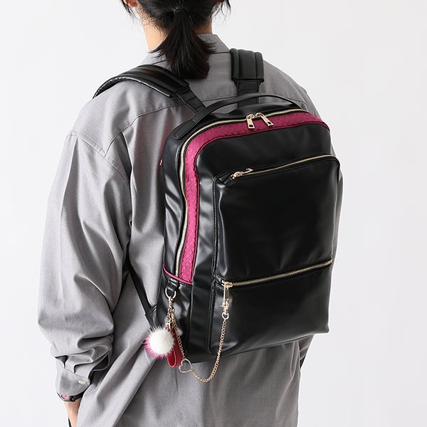 ピンクチェックスクール モデル バックパック アイドルマスター