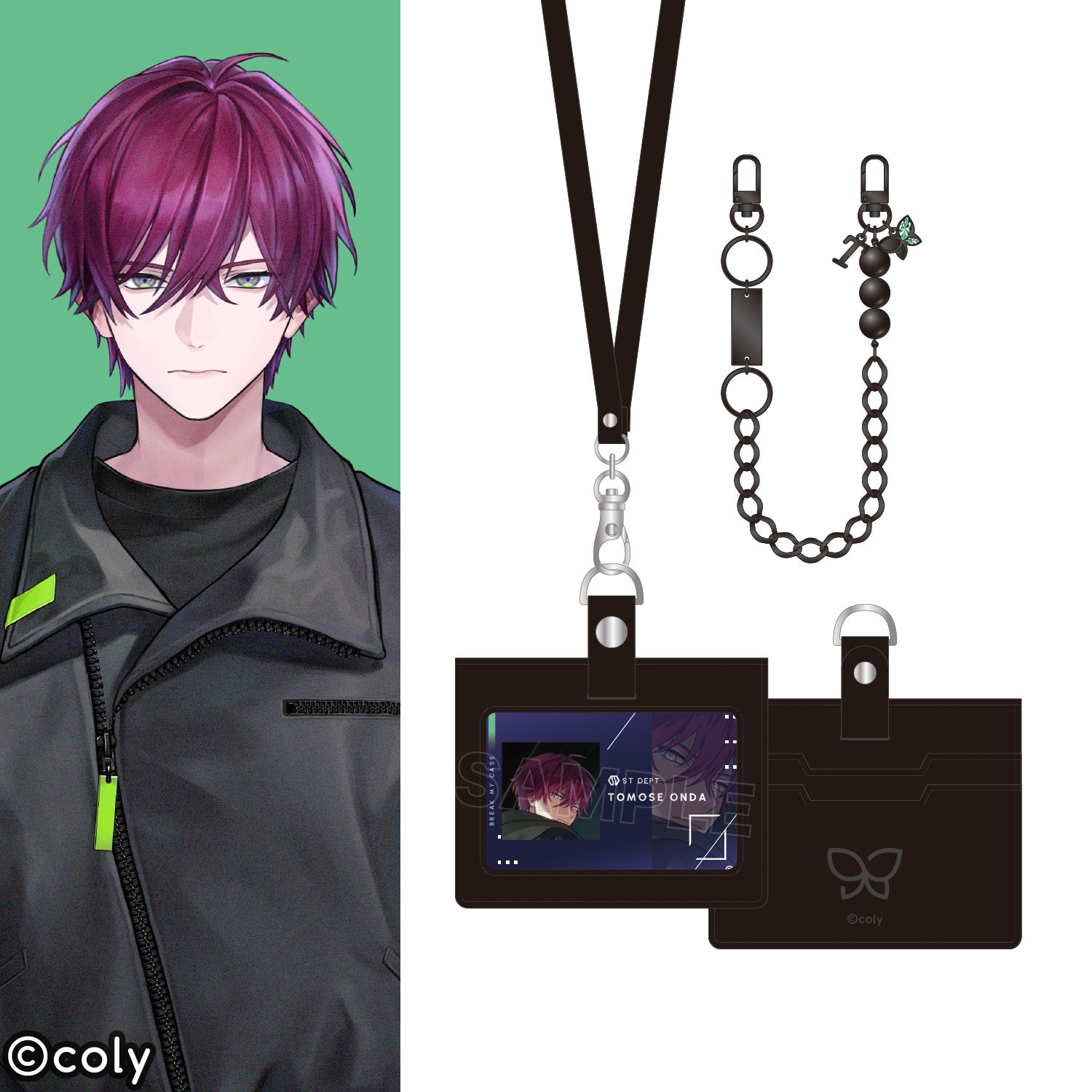 恩田灯世 モデル ビーズストラップ＆IDカードケース セット 『ブレイク