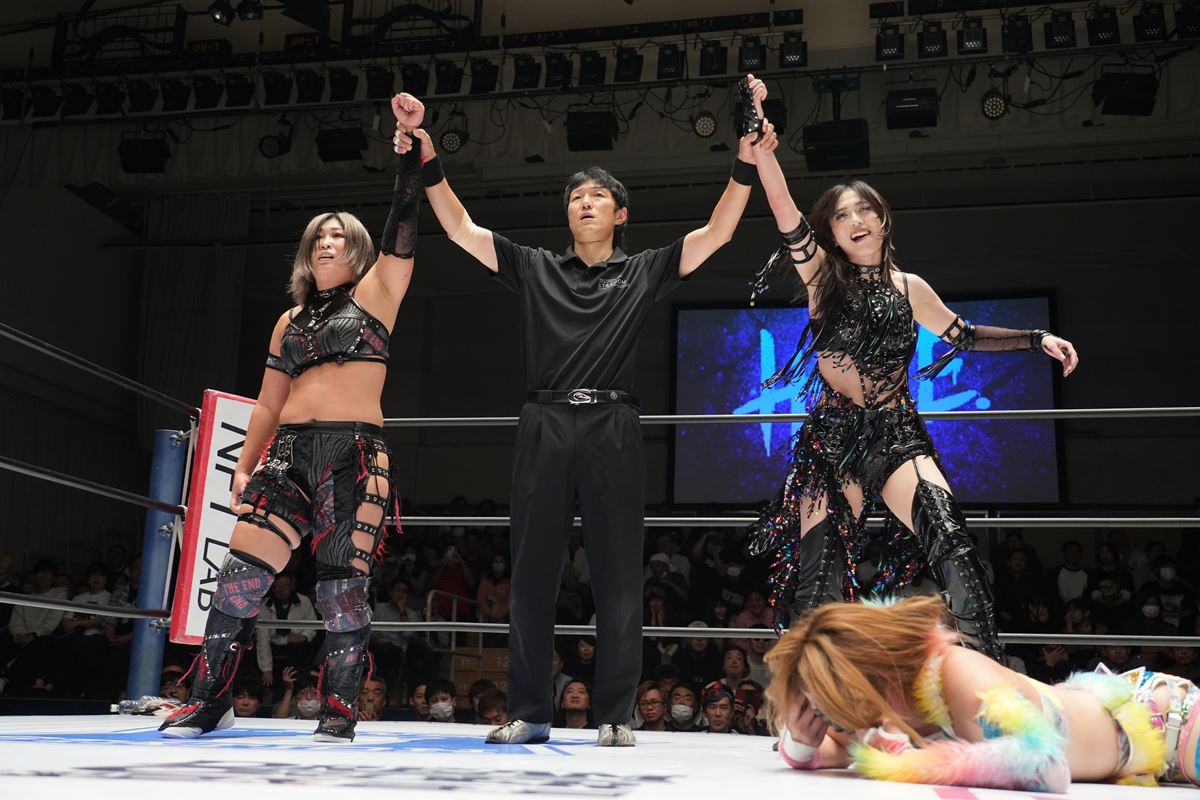 スターダム】IWGP女子王者・岩谷麻優がH.A.T.E.小波＆上谷沙弥の悪らつ