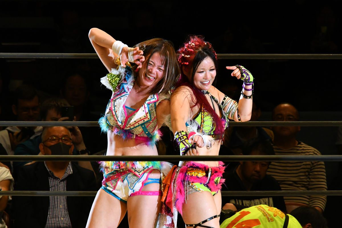 マリーゴールド】イヨ・スカイ、7年半ぶり盟友・岩谷麻優との“夢の再会