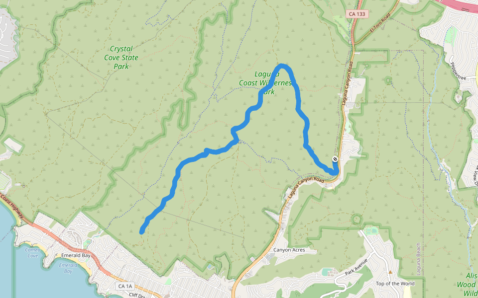 ビッグベンドトレイル in California | Walking Map