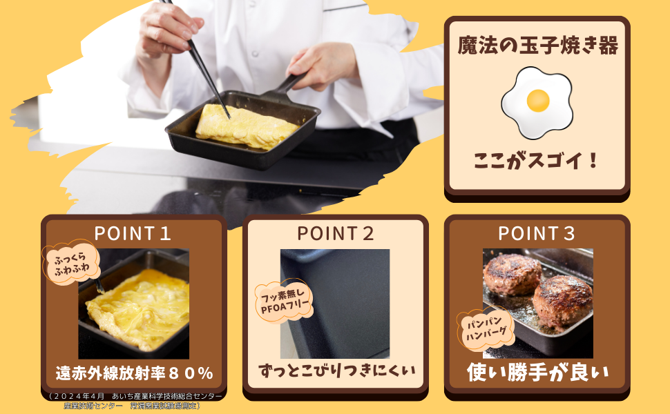魔法の玉子焼き器』商品紹介ページ