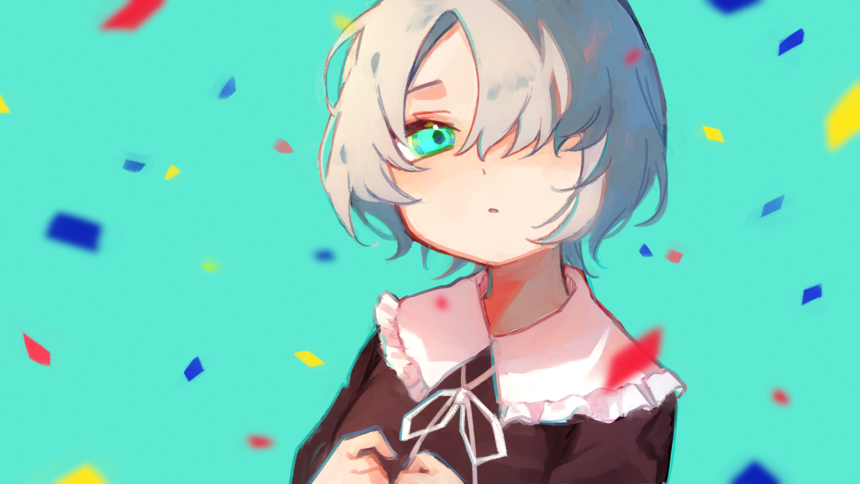 イラスト「紙吹雪」