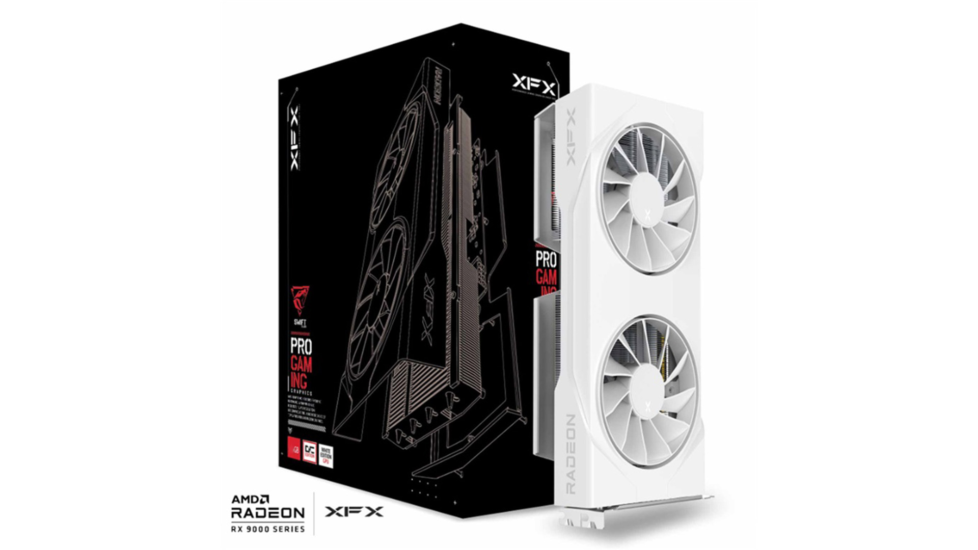XFX Swift AMD Radeon RX 9060 XT OC White Gaming Edition 8GB