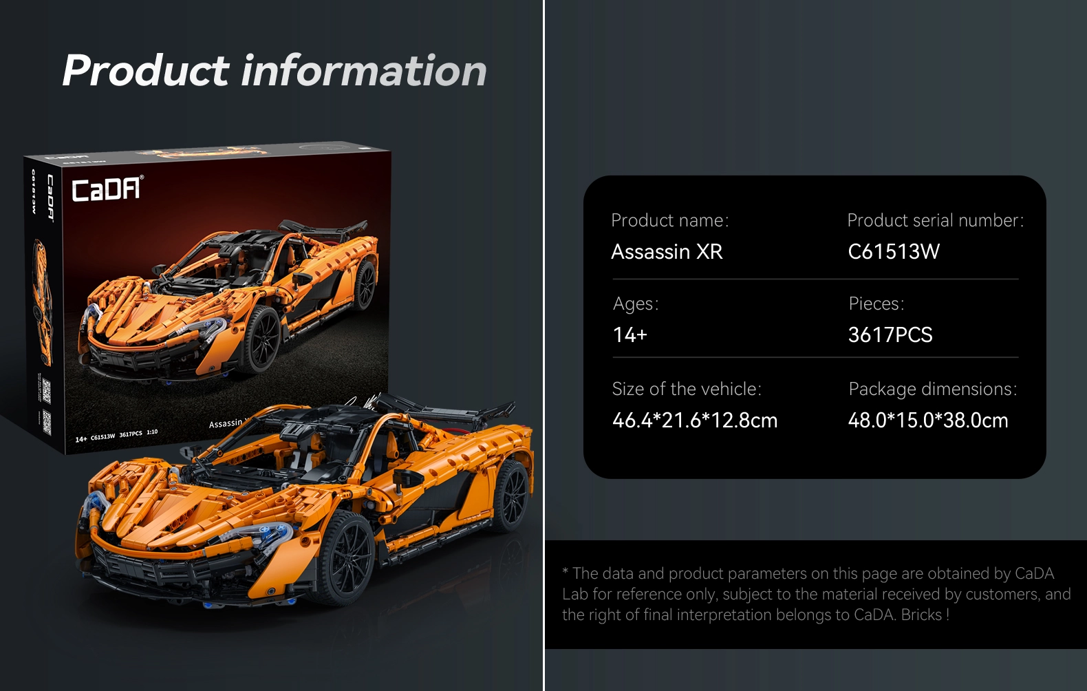 Assassin XR | CaDA Bricks