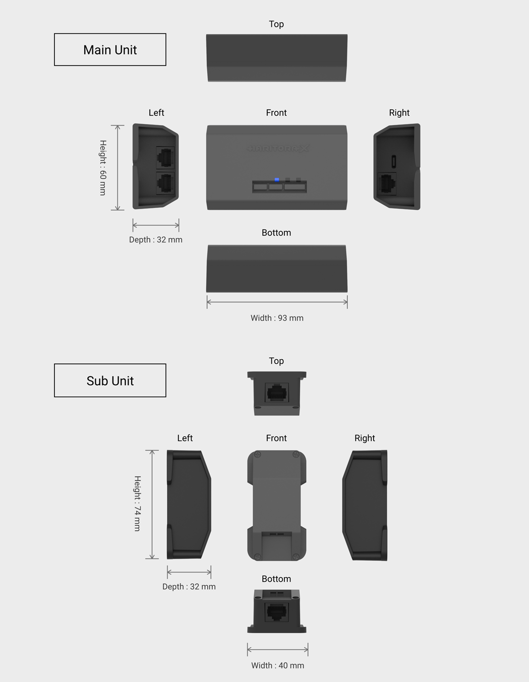 HaritoraX 1.1B - Wireless full-body tracking device | Shiftall