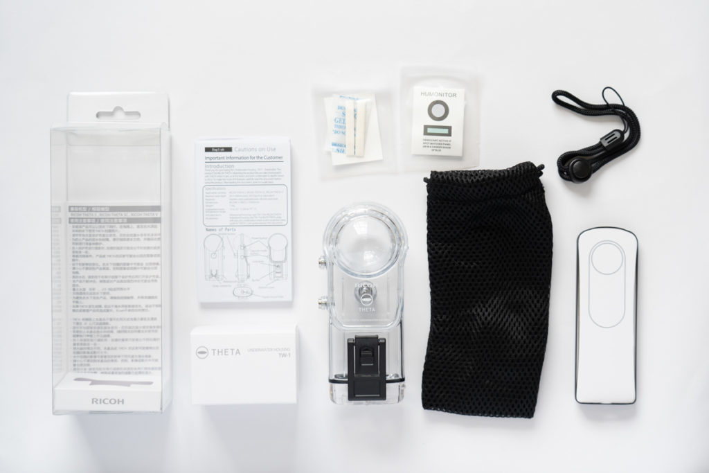 RICOH THETA 水中ハウジングケース TW-1のご紹介。 水中で360度撮影を