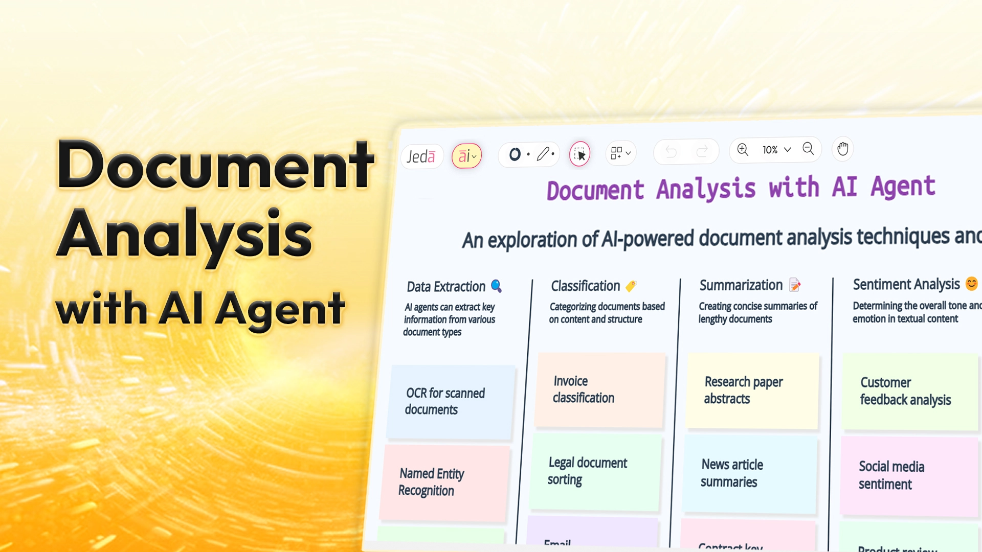 Document Analysis with AI Agent by Jeda.ai's Multi-LLM AI Canvas