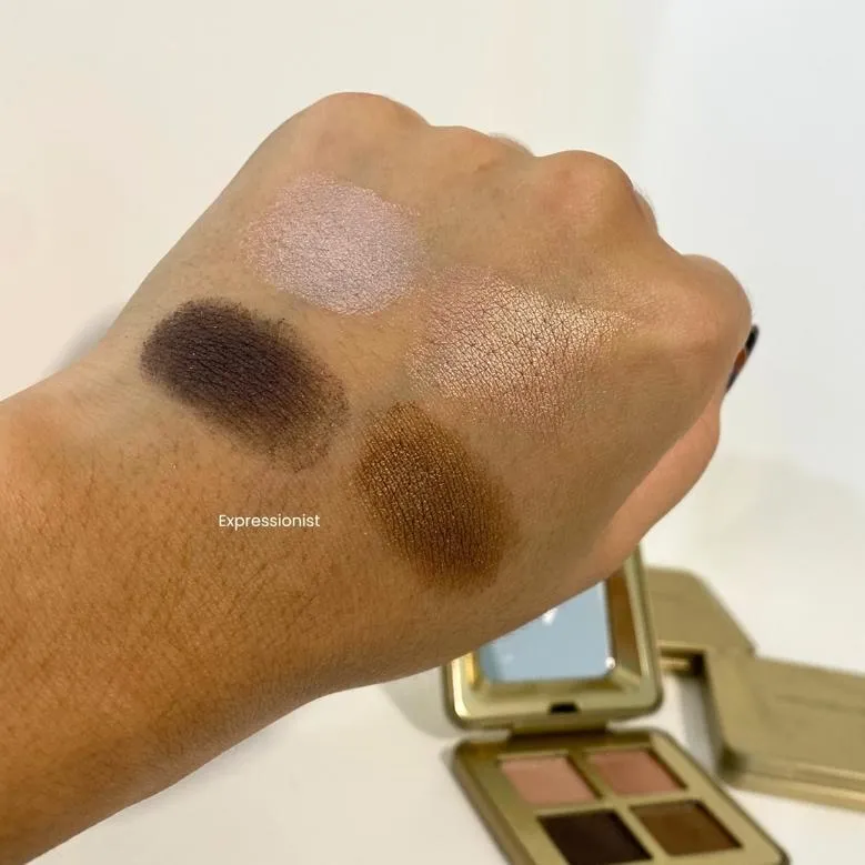 3種類のHourglass Curatorアイシャドウパレット：ソフトで洗練された