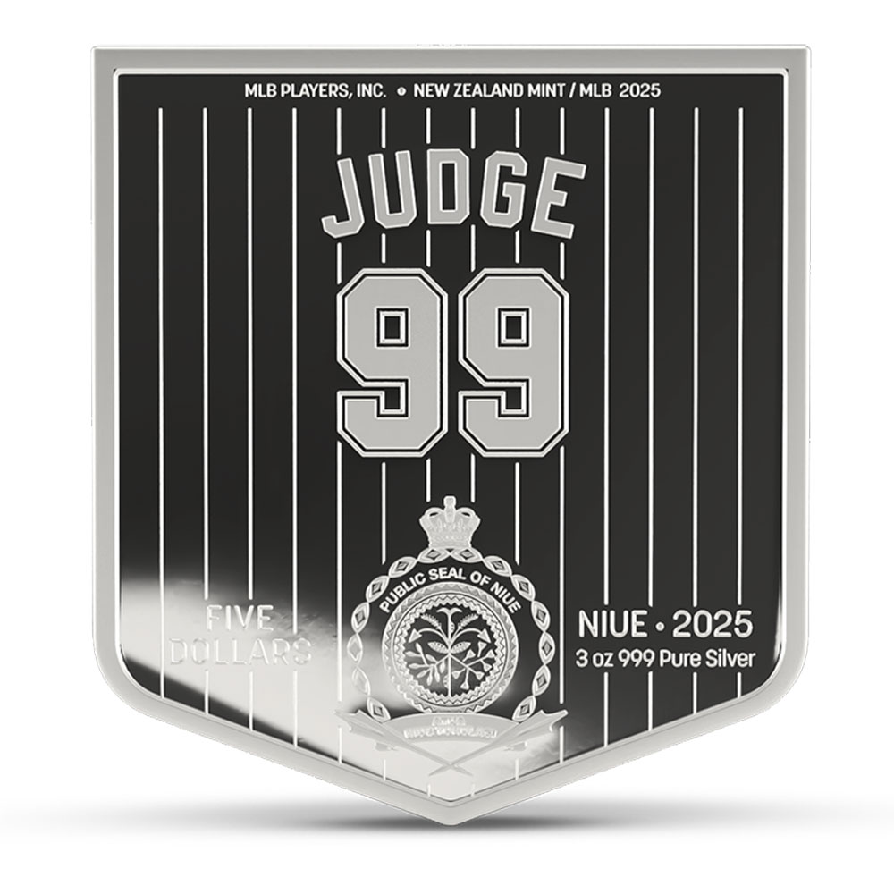 2025 Proof Colorized Niue Major League Baseball Aaron Judge 3 oz