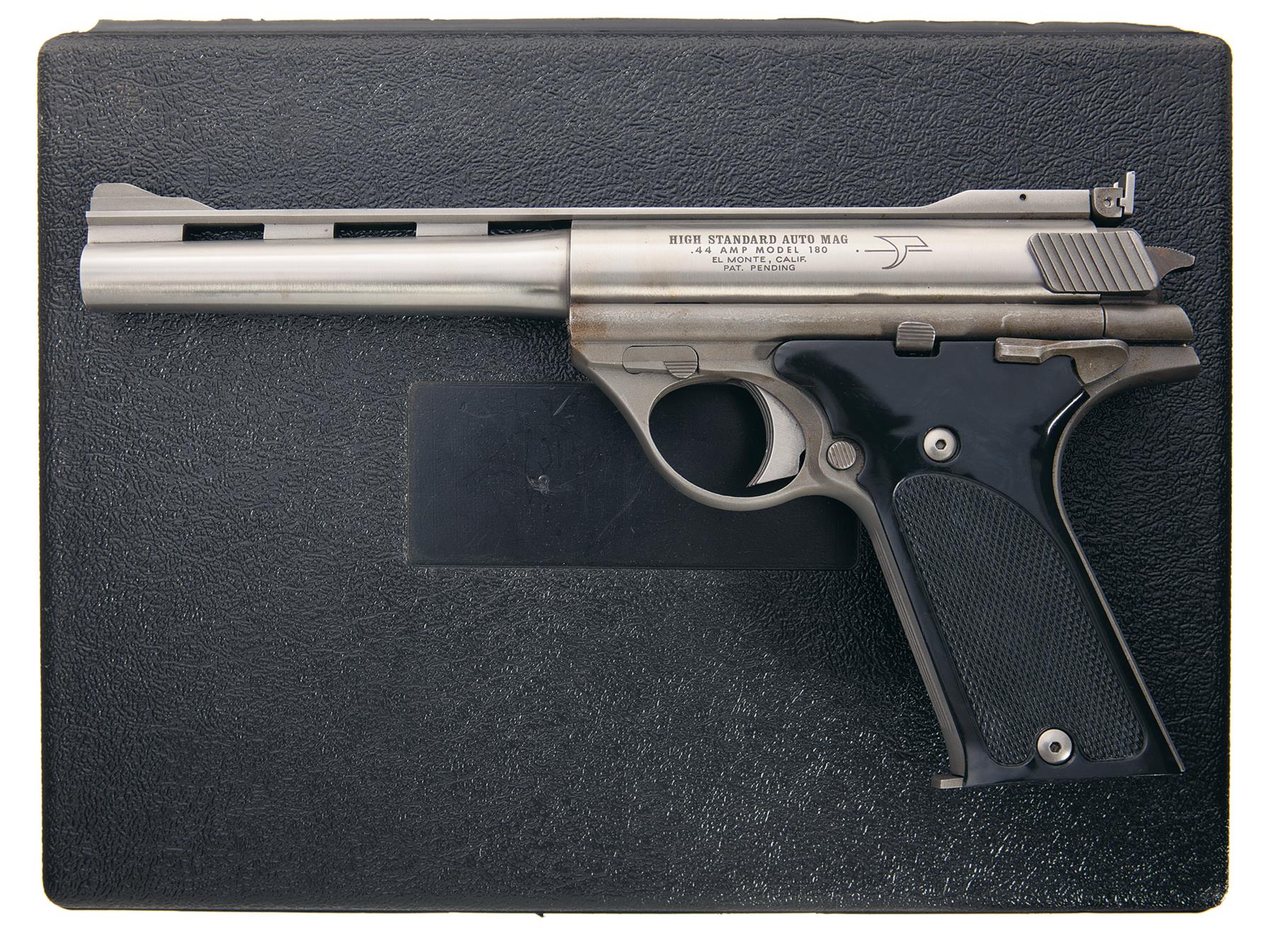 Auto Mag Model 180 Semi-Automatic Pistol in 44 AMP with Case