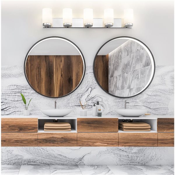 Z-Lite Burk Chrome 5 Light Vanity 746-5V-CH | RONA