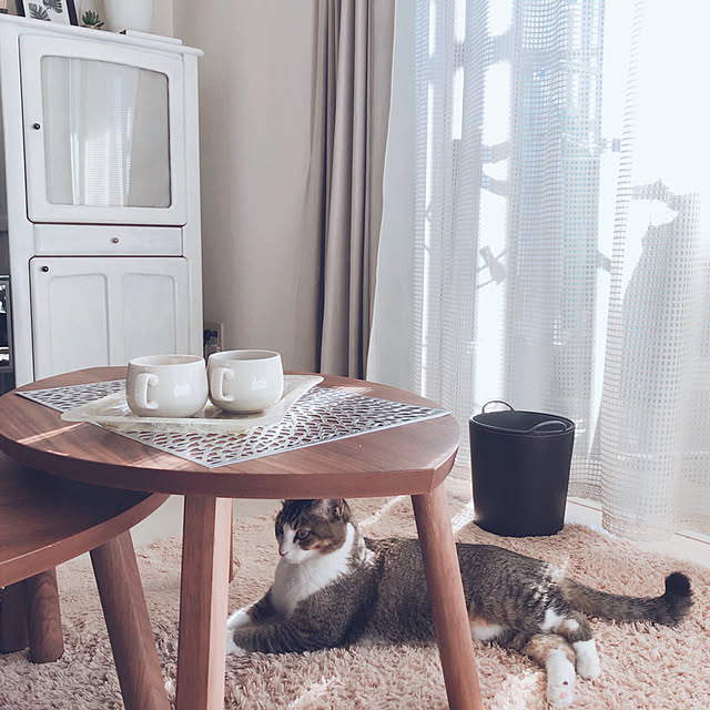 IKEA イケア ネストテーブル2点セット ウォールナット材突き板