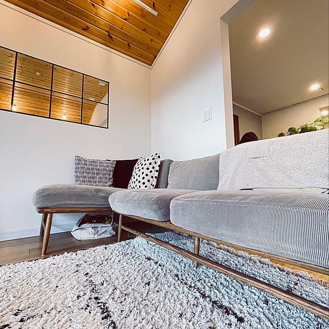 ラグ ラグマット BIANCA LINE-DOT 200×250 ベニワレン風 ウィルトン