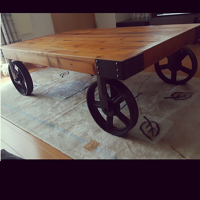 ローテーブル テーブル 古材 木製 センターテーブル インダストリアル