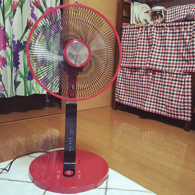 KAWASAKI 赤色 家庭用 扇風機 レトロ KAWASAKI 赤色 家庭用 扇風機