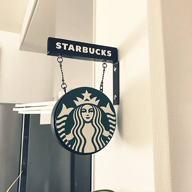 スタバ風 スタバ風看板のインテリア実例 ｜ RoomClip（ルームクリップ）