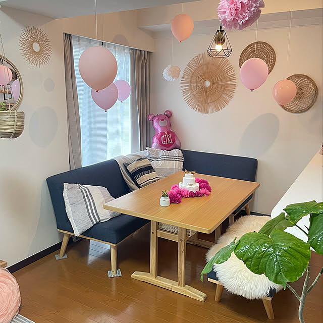 ピンク＆ホワイト♡ヴィンテージ Tinドール or チャイルドチェア