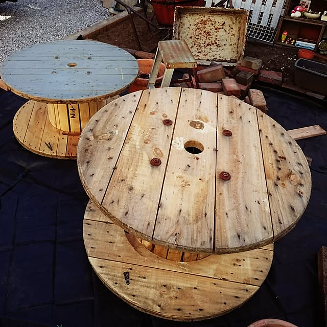 ジャンクガーデン ケーブルドラムのテーブルのおすすめ商品と