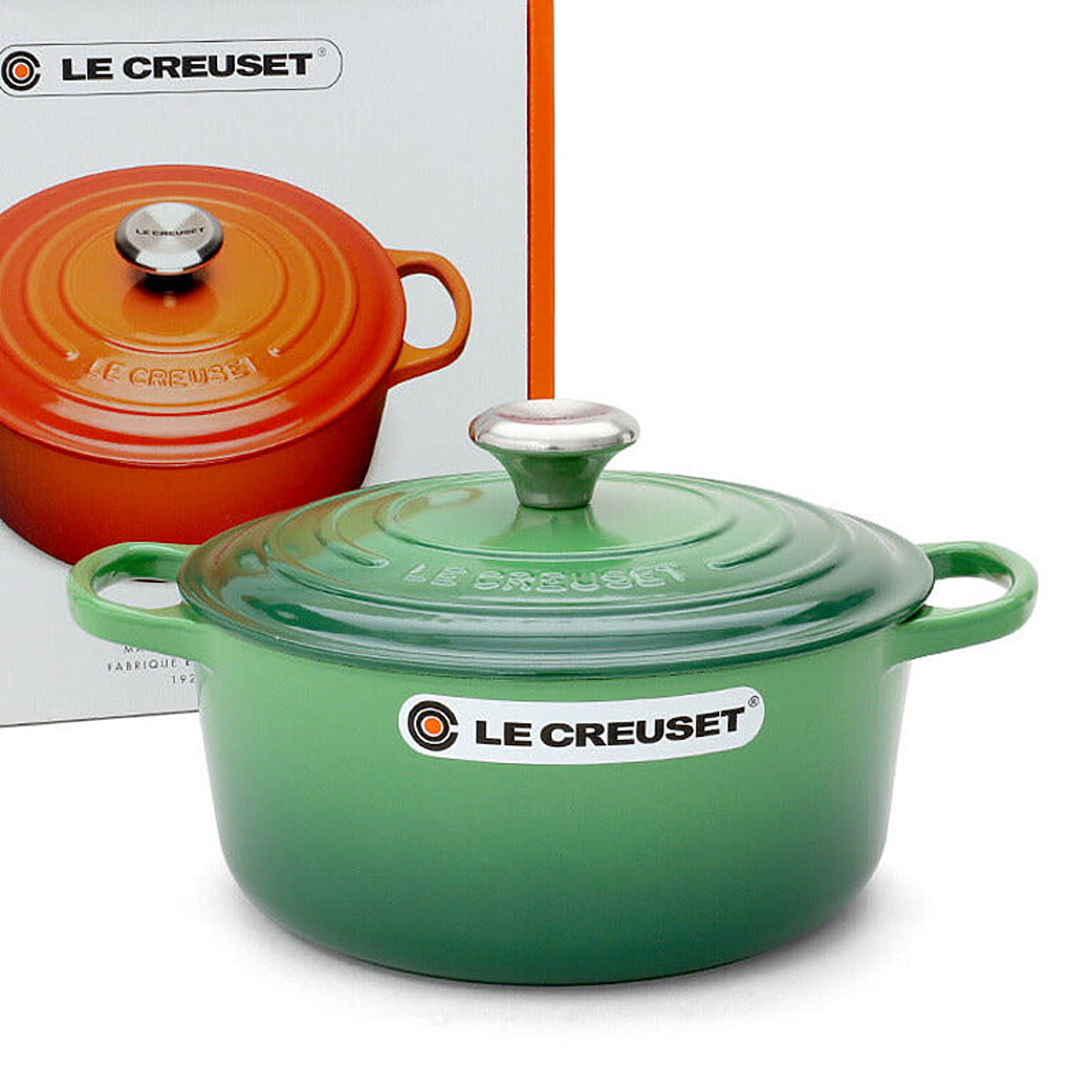 ル・クルーゼ LE CREUSET 両手鍋 ライムグリーン色 24cm Amazon｜[ ル