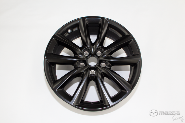 B0N6-V3-810 - ALLOY WHEEL 18-in MATTE BLACK - 2020-2025 Mazda