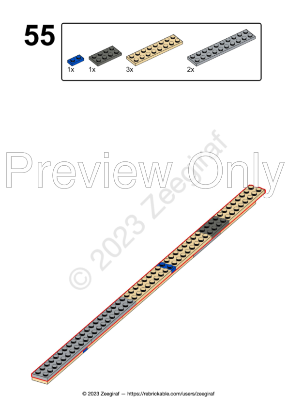 LEGO MOC Saturn MLV with nuclear upper stage by zeegiraf