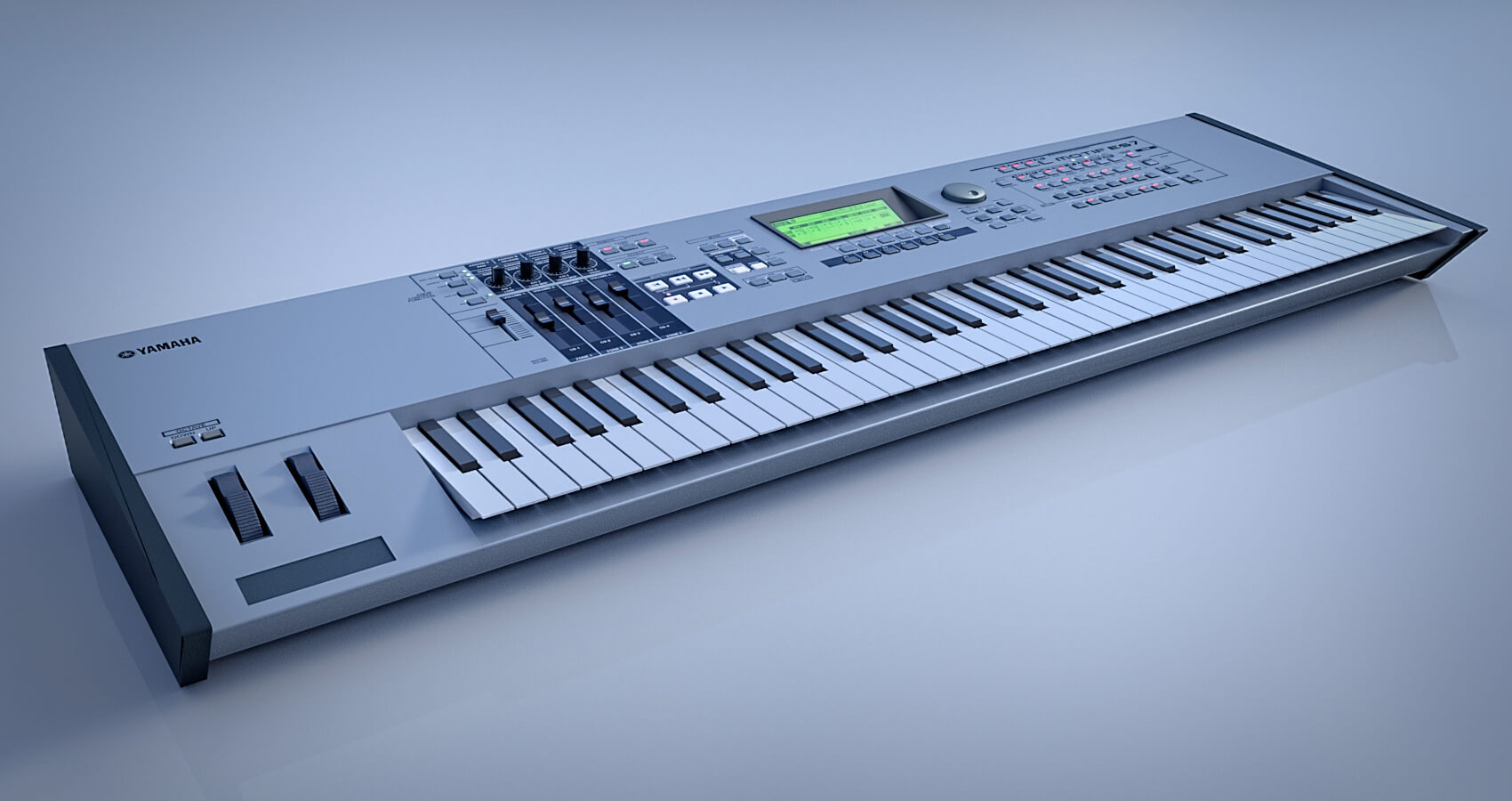 Yamaha Motif ES-7 Synthesizer 3D Model by GMArtworks