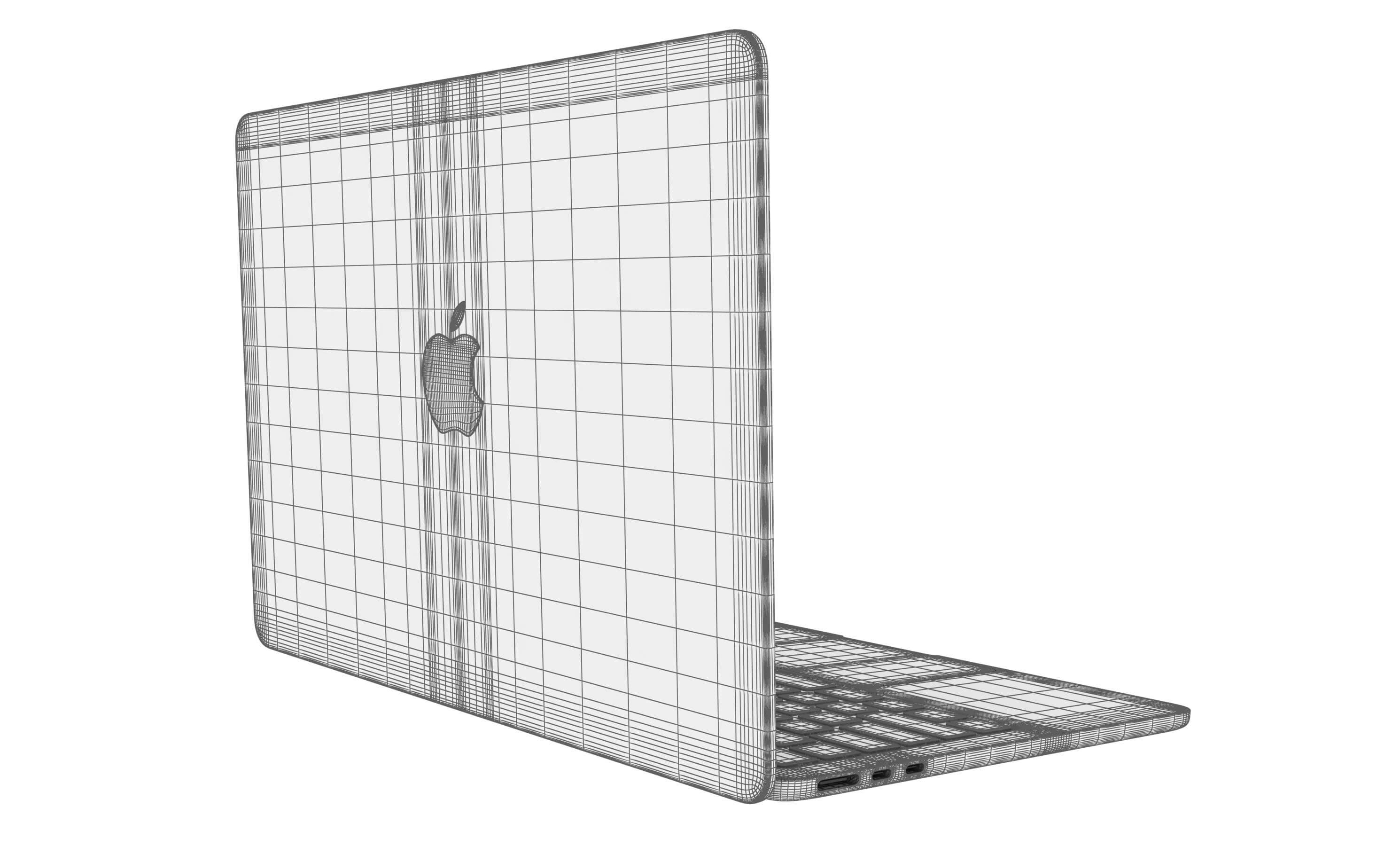 Apple MacBook Air 13 inch With M4 Chip Silver - 3D Model by Rever_Art