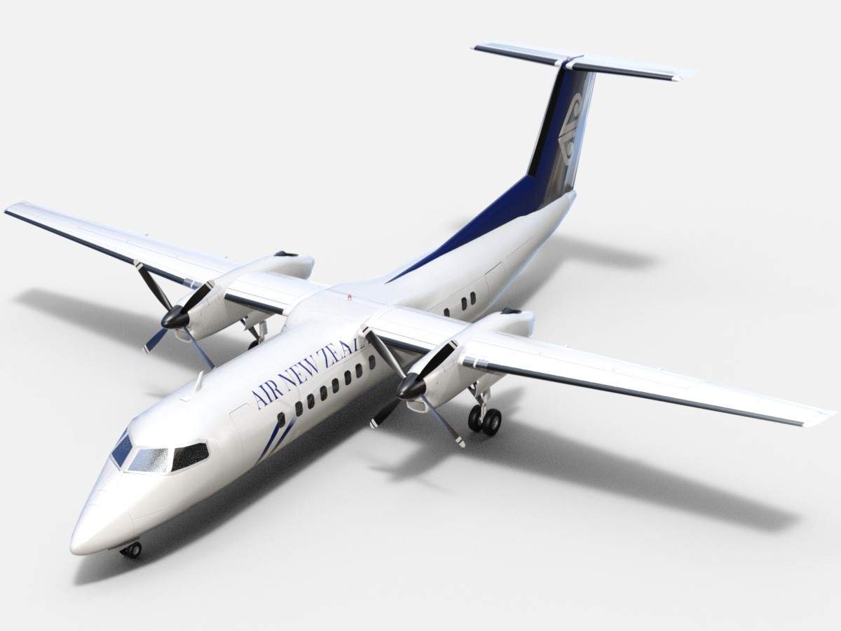 非売品 美品】 Dash8 Q300 航空機模型 ソリッドモデル 非売品 美品