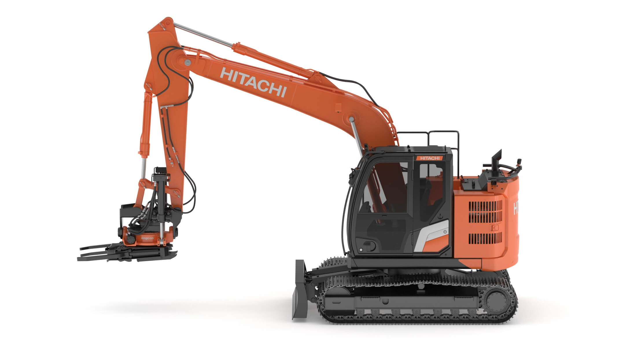 Hitachi ZX135-7 With Custom Arm 3D Model by frezzy
