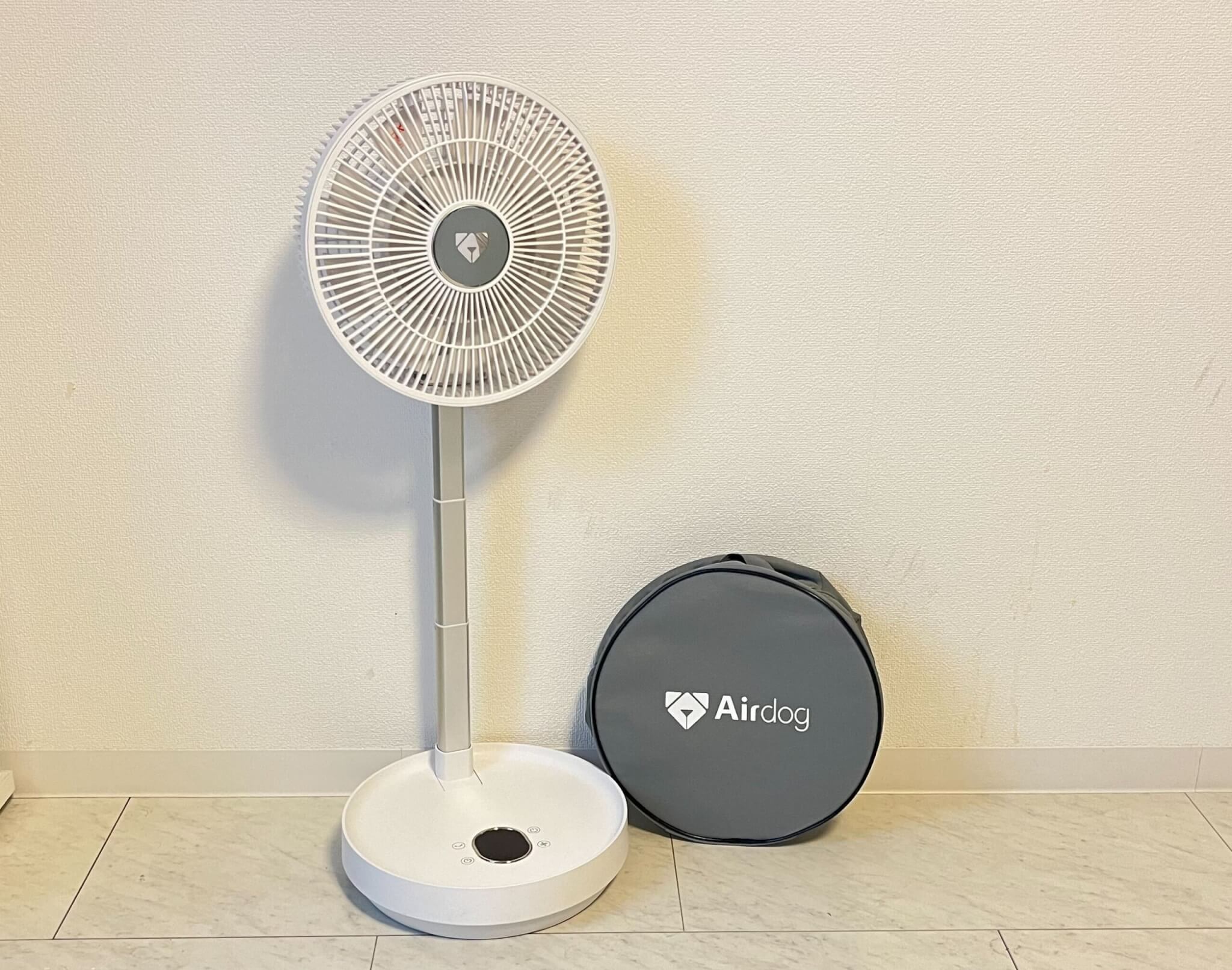 エアドッグのサーキュレーター扇風機 The Fan portableをレビュー