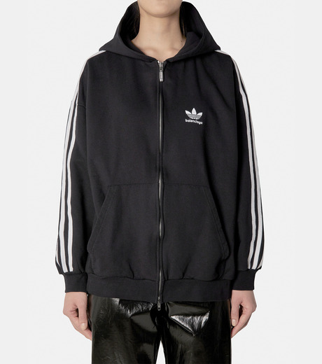 バレンシアガ - BALENCIAGA | Adidas Zip-Up Hoodie-Black-Sの通販