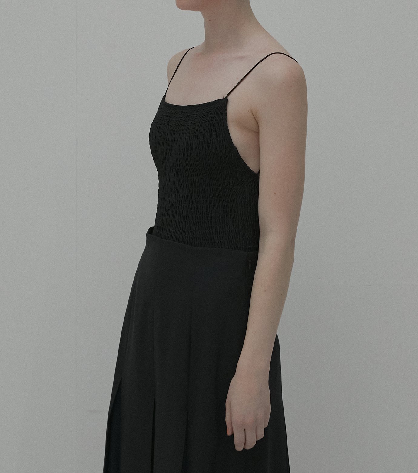 ミズアソビ - MIZUASOBI | Spaghetti Bodysuit-Black-Fの通販 | RESTIR