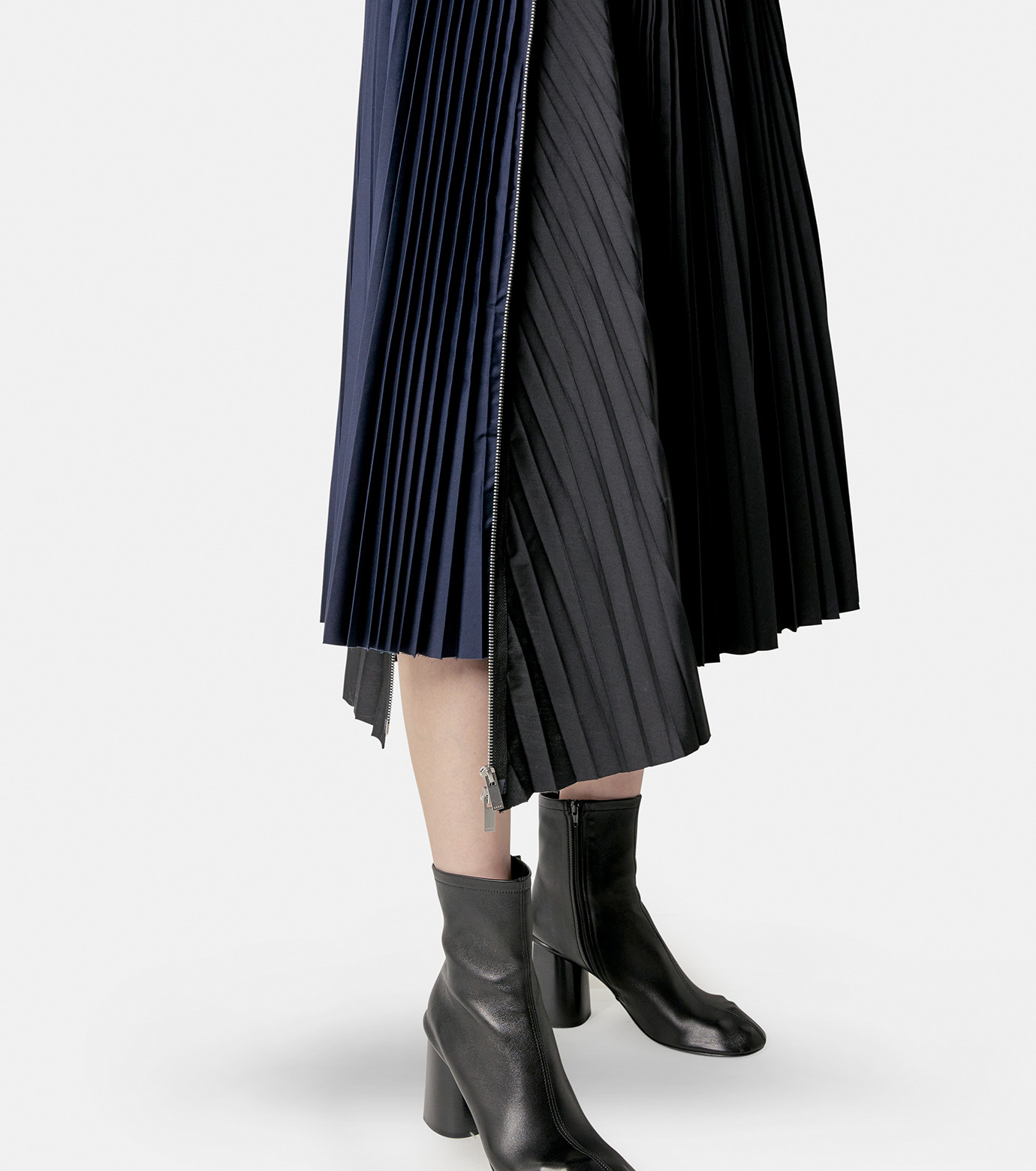 サカイ - sacai | Cotton Poplin Zipper Skirt-Black-1の通販 | RESTIR