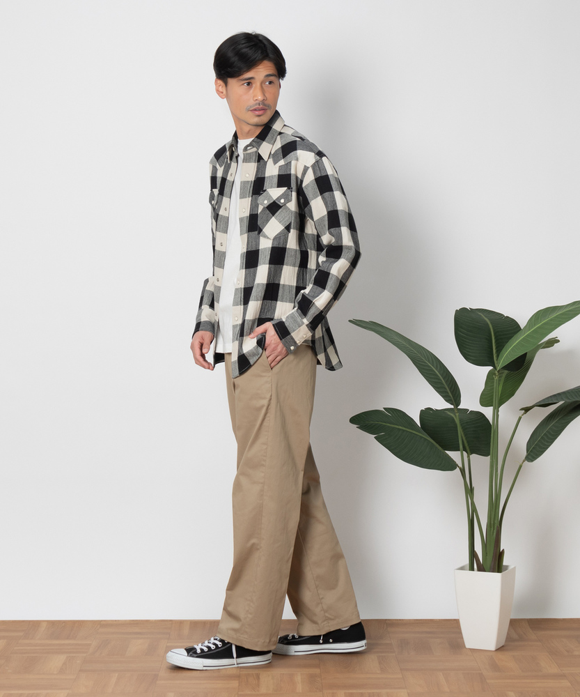 ストレッチチノトラウザー【自宅で試着、返品送料無料】(S ベージュ