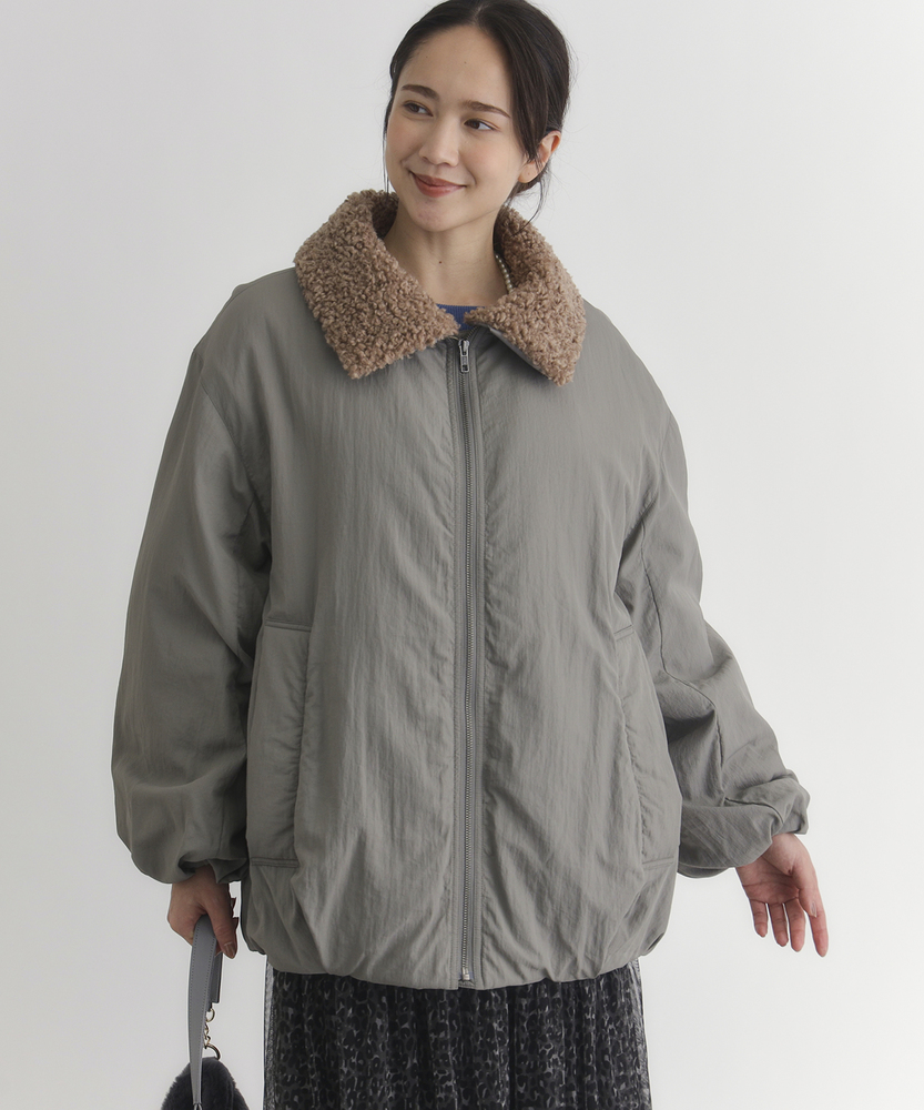 フェイクファー襟ジャケット(M オフシロ): ジャケット/アウター｜Right