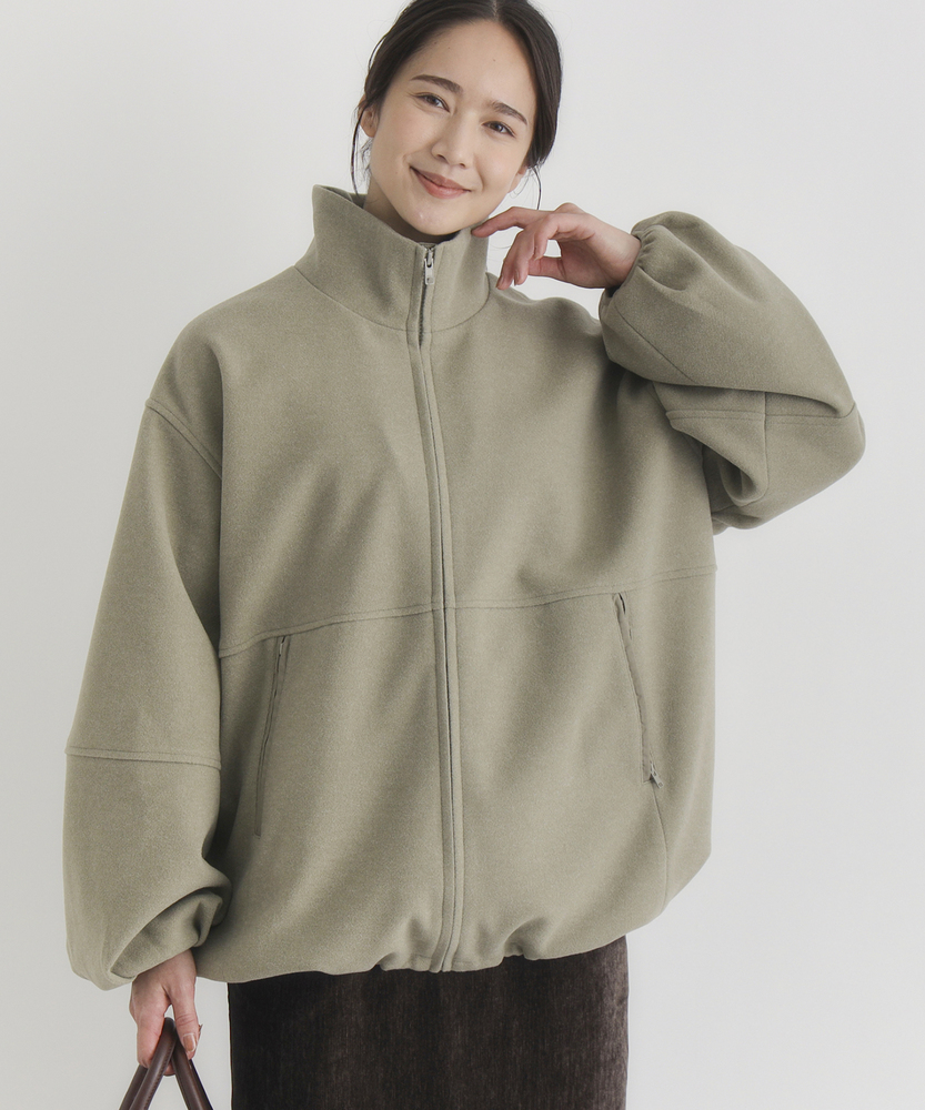 スタンドネックZIPブルゾン(M ダークグレー): ジャケット/アウター