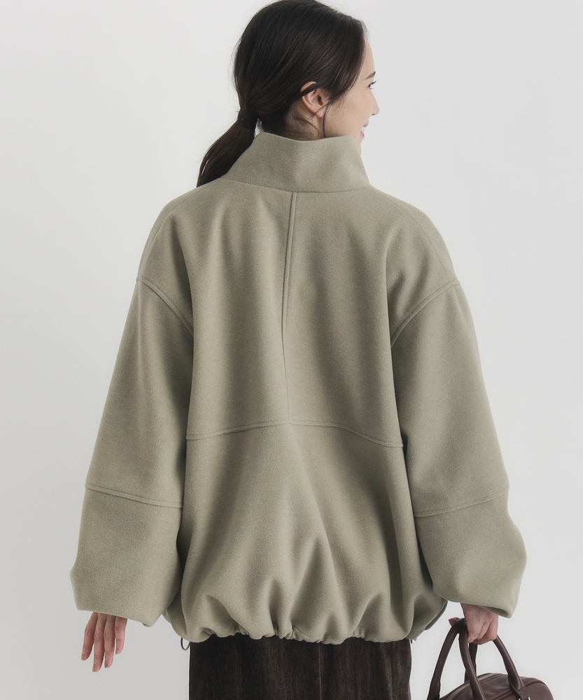 スタンドネックZIPブルゾン(M ダークグレー): ジャケット/アウター