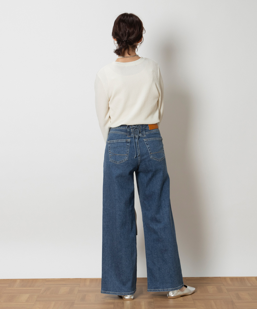 LISA」レースアップワイド/セットアップ対応【自宅で試着、返品送料