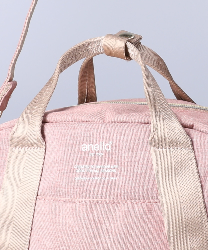 杢調ミニボストンショルダーバッグ(ONE SIZE ブラック): ファッション