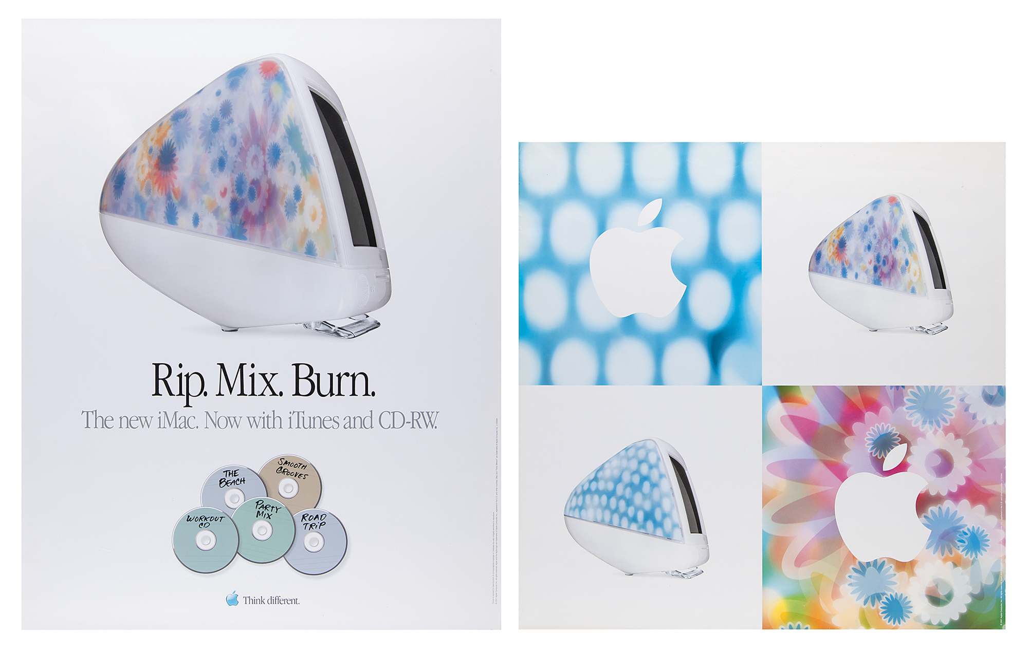 Apple iMac G3 'Flower Power' and 'Blue Dalmatian'