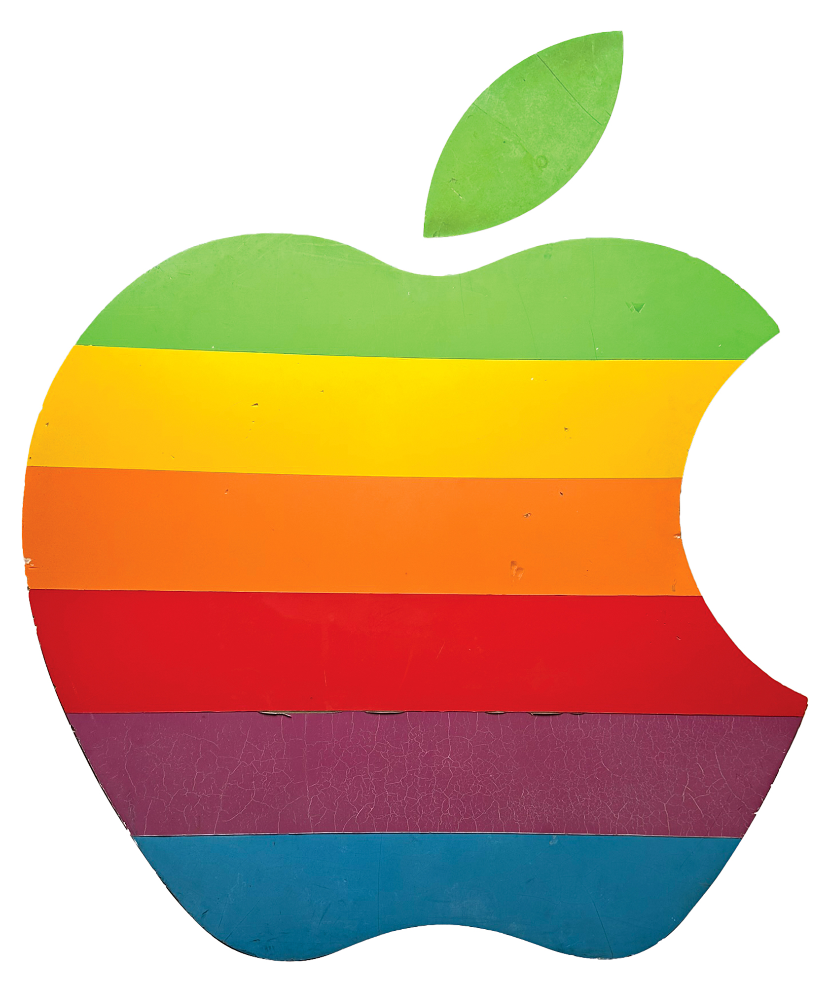 Apple Computer Large 'Rainbow Logo' Sign from Cupertino