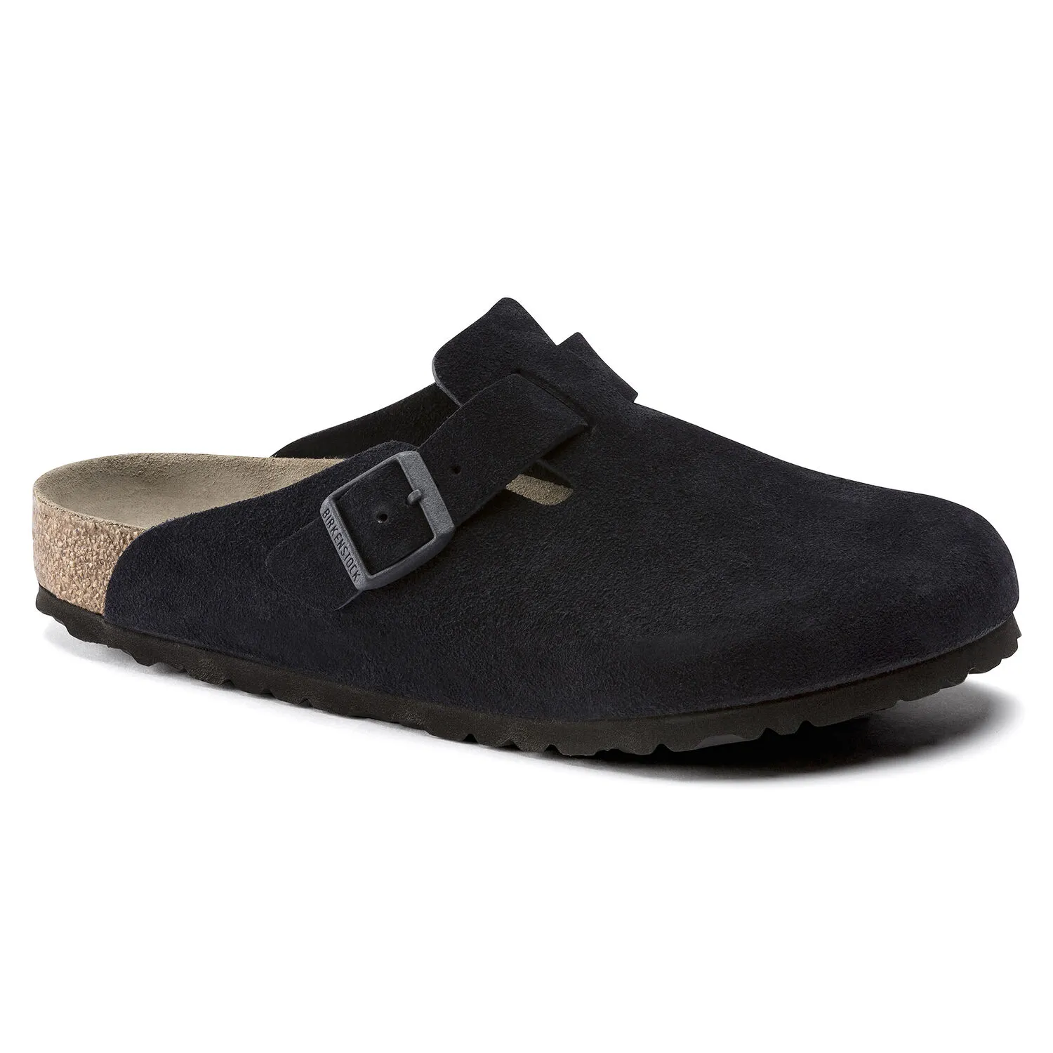 Birkenstock Boston Soft Footbed Midnight Suede