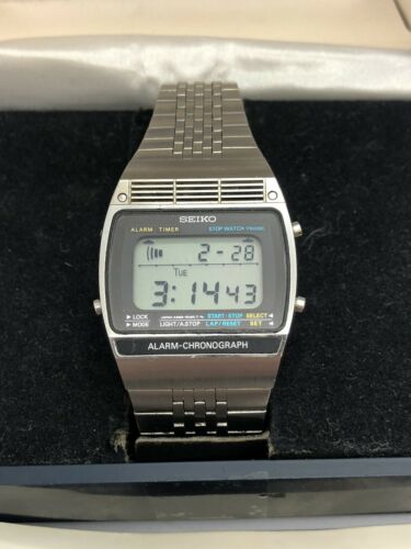 SEIKO ALARM-CHRONOGRAPH A259-5070 Quartz with Original Case and