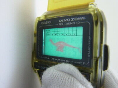 Casio Databank Calculator Watch DBC-63 Dino Zone Dinosaur Society